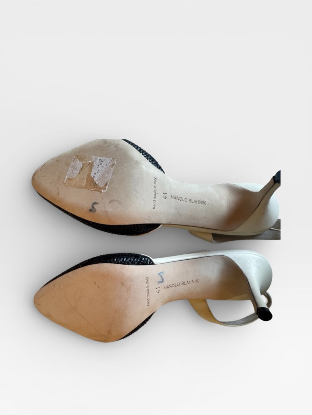 💃NEW!! MANOLO BLAHNIK Casam 70 Slingback Pumps US 11 - Picture 6 of 6